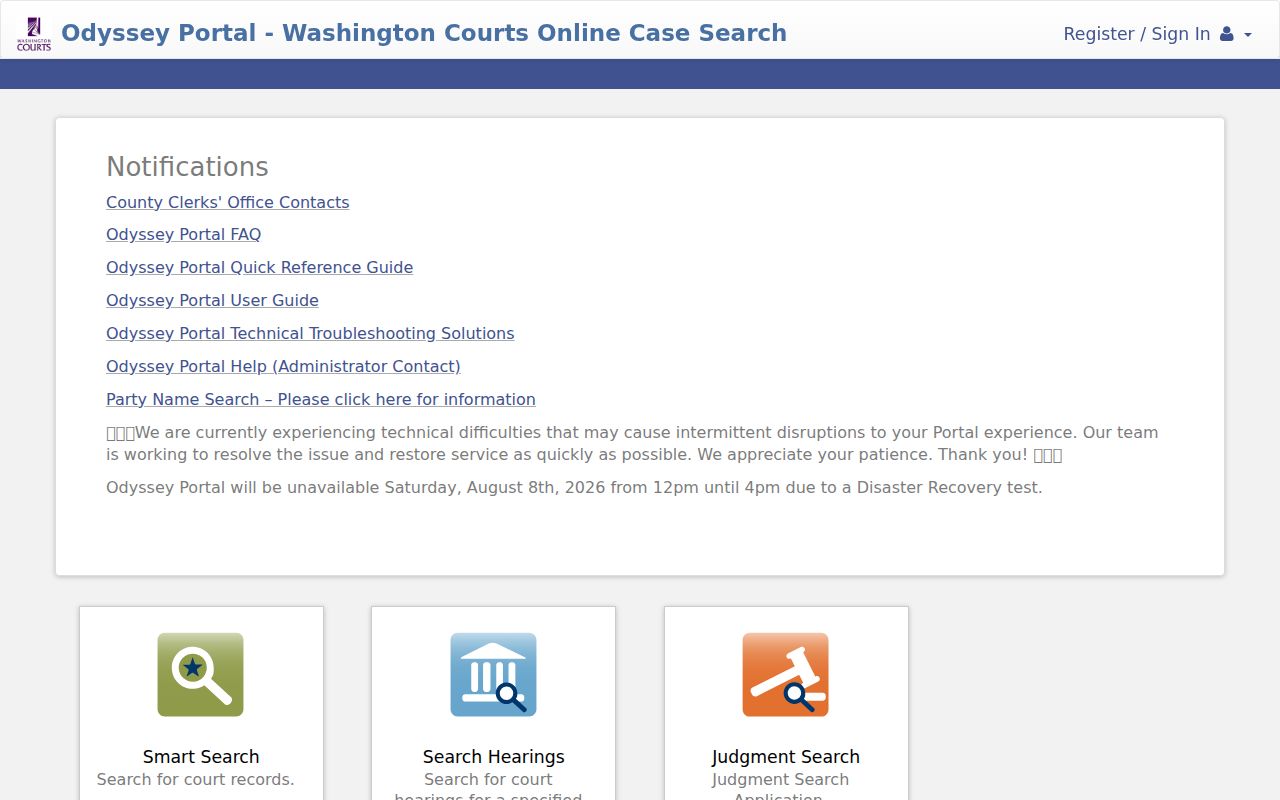 Union Hill-Novelty Hill people search in Washington Odyssey court records