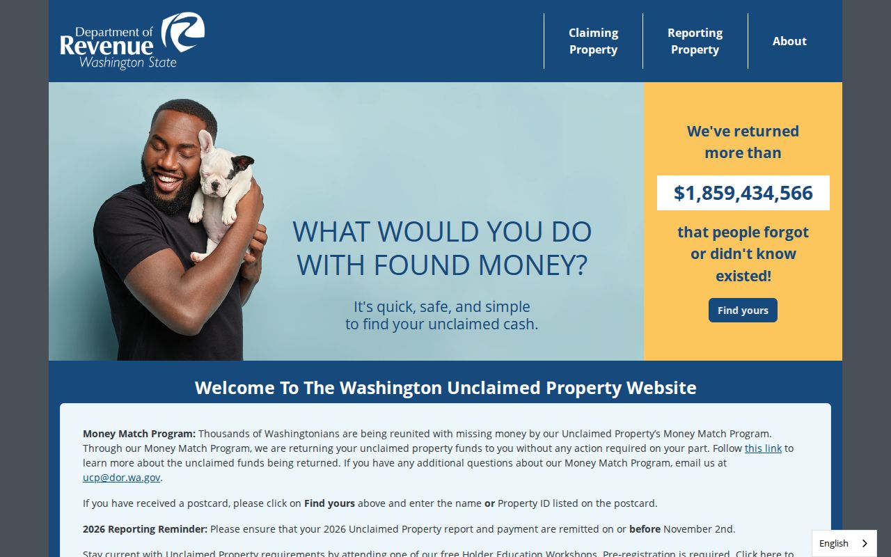 Union Hill-Novelty Hill people search through Washington unclaimed property